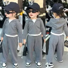 Quần áo thu đông bé gái, Set bộ hoodie vạt trắng kèm quần suông chất len thỏ mềm mịn cho bé size 10–30kg