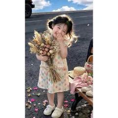 Váy cho bé gái, váy đũi dáng suông chữ A chấm bi to xinh xắn mát mẻ cho bé 10-28kg