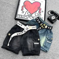 Quần đùi bé trai, quần Short Jean túi hộp gắn mác nổi bật cho bé trai 12-30kg