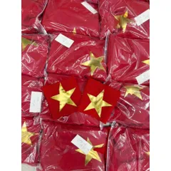 Khăn quàng đỏ sao vàng, khăn sao vàng da Simili bóng