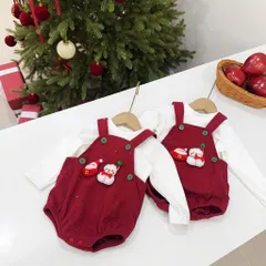 Set 3ct Body Noel Cho Bé – Áo Nỉ Trắng + Yếm Nhung Tăm + Mũ (Size 4–12kg)