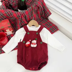 Set 3ct Body Noel Cho Bé – Áo Nỉ Trắng + Yếm Nhung Tăm + Mũ (Size 4–12kg)