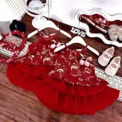 Váy bé gái, set váy trung thu kèm mấn cho bé 10-30kg