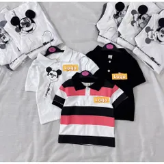 Áo polo bé trai, áo có cổ cộc tay thêu Tô Mỳ cho size 8-27kg