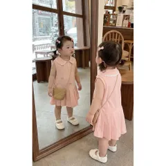 Váy cho bé gái, váy suông sát nách cổ sen đuôi cá dễ thương cho bé 8-20kg