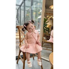 Váy cho bé gái, váy suông sát nách cổ sen đuôi cá dễ thương cho bé 8-20kg