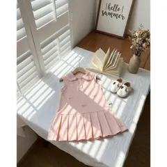 Váy cho bé gái, váy suông sát nách cổ sen đuôi cá dễ thương cho bé 8-20kg