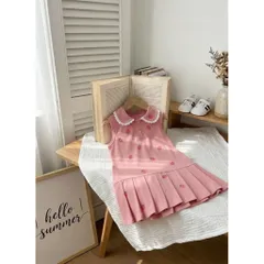 Váy cho bé gái, váy suông sát nách cổ sen đuôi cá dễ thương cho bé 8-20kg