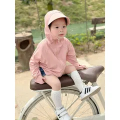 Áo chống nắng cho bé, áo chống nắng thun lạnh dáng ngắn 2 màu cho bé 10-35kg