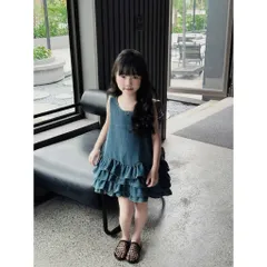 Váy bé gái, váy jean giấy sát nách nhiều tầng bồng bềnh dễ thương cho bé 10-30kg