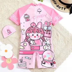 Đồ bơi cho bé, set đồ bơi liền thân kèm mũ họa tiết siêu dễ thương cho bé trai và bé gái từ 10-28kg