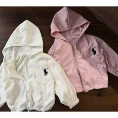 Áo khoác nhẹ, áo khoác gió 2 lớp thêu ngựa cho bé trai và bé gái size 9-27kg