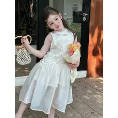 Váy bé gái, váy tơ công chúa mềm mại cho bé 10-32kg