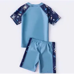Đồ bơi bé trai, set đồ bơi họa tiết phi hành gia chất thun dày dặn chống nắng cho bé 13-50kg