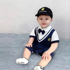 Bộ body liền thân bé trai, set bộ body công tử mềm mại cho bé 5-12kg