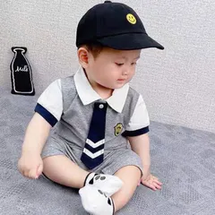 Bộ body liền thân bé trai, set bộ body công tử mềm mại cho bé 5-12kg
