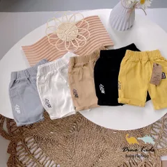 Quần đùi bé trai, quần short kaki mềm gân dọc SHIJIE cho bé size 20-35kg