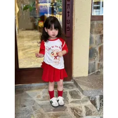 Đồng phục cho bé, set 3ct đồng phục em bé yêu nước cho bé trai và bé gái size 8-25kg