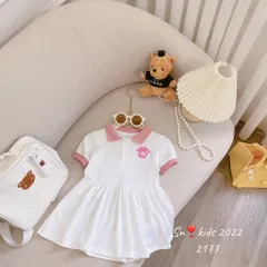 Váy cho bé gái, bộ 3 kiểu váy có cổ chất vải cá sấu thêu họa tiết dễ thương cho bé đi học