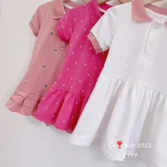 Váy cho bé gái, bộ 3 kiểu váy có cổ chất vải cá sấu thêu họa tiết dễ thương cho bé đi học