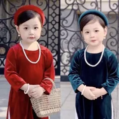 Vòng ngọc trai nhân tạo cho bé mặc áo dài, áo bà ba siêu xinh
