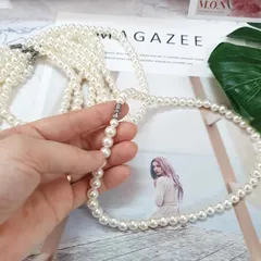 Vòng ngọc trai nhân tạo cho bé mặc áo dài, áo bà ba siêu xinh