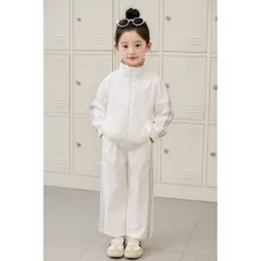 Set bộ gió cổ trụ 2 lớp cho bé – Áo khóa kéo + quần suông thời trang, chất gió nhăn mềm mại, size 10–40kg