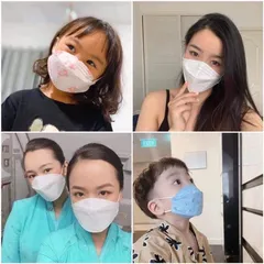 Khẩu Trang Cho Bé Diệt Khuẩn 4D KF94 Hoạ Tiết Cho Bé 1-8 tuổi