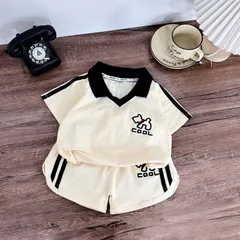 Quần áo bé trai, set bộ quần áo cộc tay chất cotton thêu hình chú chó COOL cho bé 10-30kg
