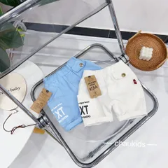 Quần đùi bé trai, quần short kaki túi hộp 1 bên EXT mềm mại cho bé