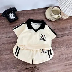 Quần áo bé trai, set bộ quần áo cộc tay chất cotton thêu hình chú chó COOL cho bé 10-30kg