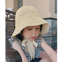 Mũ cói cho bé, mũ cói vành cho bé 2-6 tuổi đi học, đi du lịch