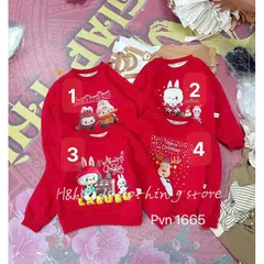 XẢ HÀNG- Áo nỉ Noel cho bé, áo nỉ 2 da họa tiết Noel 4 họa tiết cho bé trai và bé gái từ 10-26kg