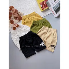 Quần short bé trai, quần short kaki túi hộp 1992 năng động cho bé size 20-35kg