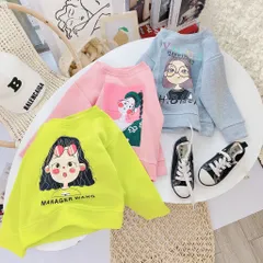 Áo nỉ bé gái, áo nỉ bông quảng châu họa tiết tiết cô gái dễ thương cho bé