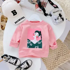 Áo nỉ bé gái, áo nỉ bông quảng châu họa tiết tiết cô gái dễ thương cho bé