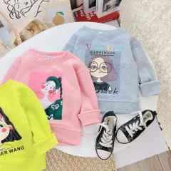 Áo nỉ bé gái, áo nỉ bông quảng châu họa tiết tiết cô gái dễ thương cho bé