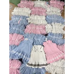 Váy bé gái, váy polo 3 màu thêu ngựa bé đi học, đi chơi cho bé 10-25kg