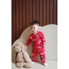 Quần áo dài tay, det bộ thu đông chất cotton dài tay hoạ tiết oto MCQueen cho bé trai 6-27kg