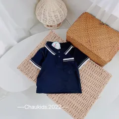 Áo polo bé trai, áo có cổ chất cotton bo dệt cổ, ống tay và túi áo cho bé