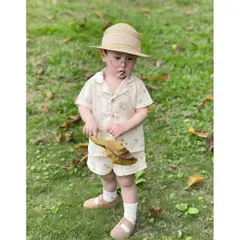 Quần áo bé trai, set bộ đũi cây dừa đi biển cho bé 10-30kg