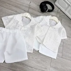 Quần áo bé trai, set bộ quần áo vest đi biển cho bé 10-30kg