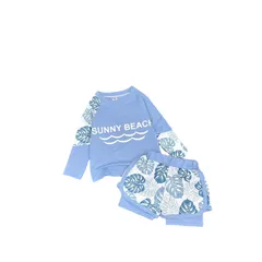 Đồ bơi bé gái, set bộ quần áo bơi dài tay size đại cho bé gái 15-42kg