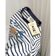 Quần áo bé trai, set bộ áo cotton kẻ ngang gấu ANOY CAPTAIN kèm quần short tổ ong cho bé 8-27kg