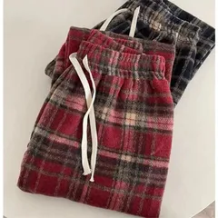 Quần kẻ dạ ống suông, quần suông kẻ Hottrend cho bé gái và bé trai size 15-55kg
