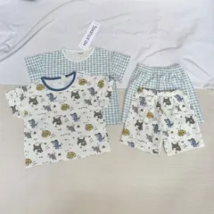 Quần áo cho bé, set bộ quần áo cotton cộc tay màu Pastel cho bé trai và bé gái 8-25kg