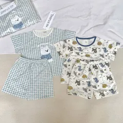Quần áo cho bé, set bộ quần áo cotton cộc tay màu Pastel cho bé trai và bé gái 8-25kg