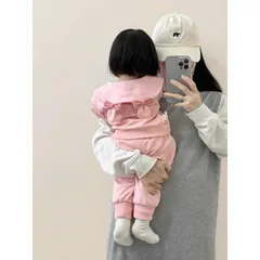 Quần áo thu đông bé gái, set bộ quần áo chất nỉ 2 da cổ sen cho bé 8-22kg