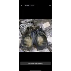 Quần đùi bé trai, quần short jean mẫu mới cho bé 10-40kg