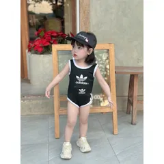 Đồ bơi cho bé, set 3ct Bikini 3 sọc kèm mũ nửa đầu cho bé gái 10-30kg